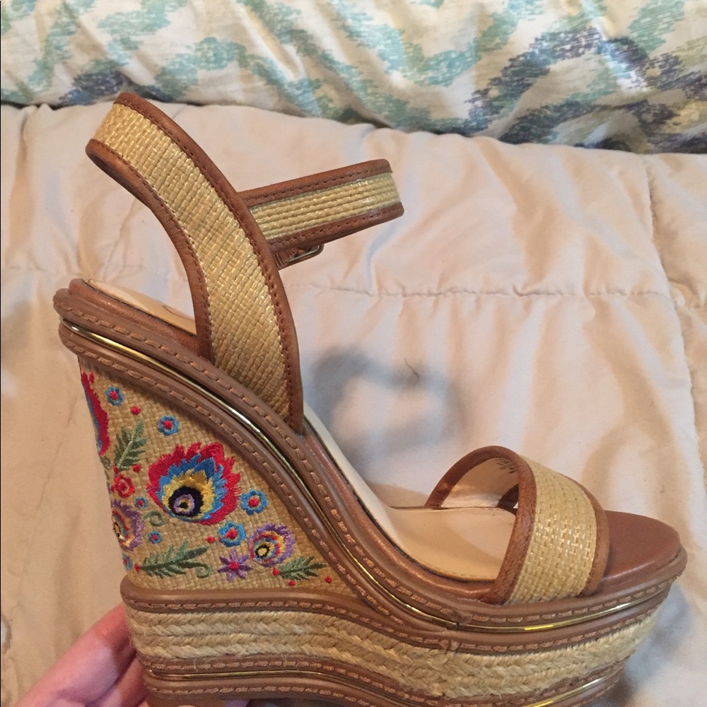 Jessica Simpson Ayala Wedges Size 8.5
