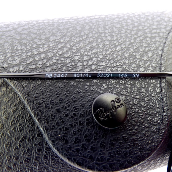 100% Authentic Ray-Ban Round Icon Black Sunglasses - Picture 6 of 8