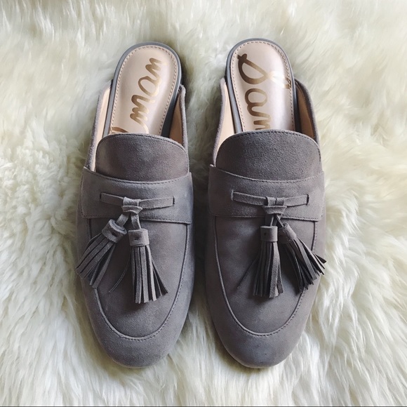 tassel loafer mule