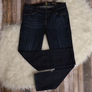 7 For all Mankind the slim cigarette cropped jean