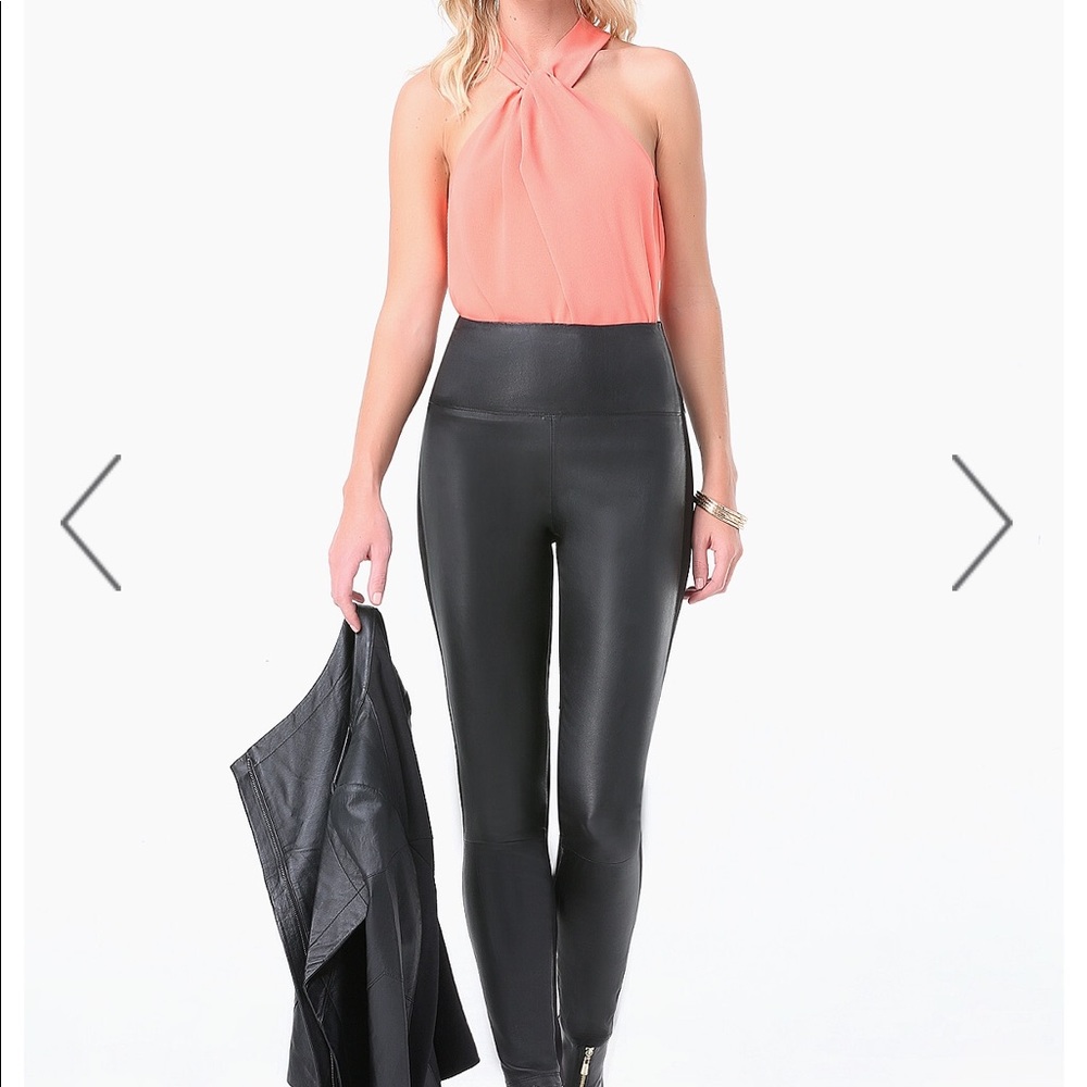 Bebe knot neck smoked top