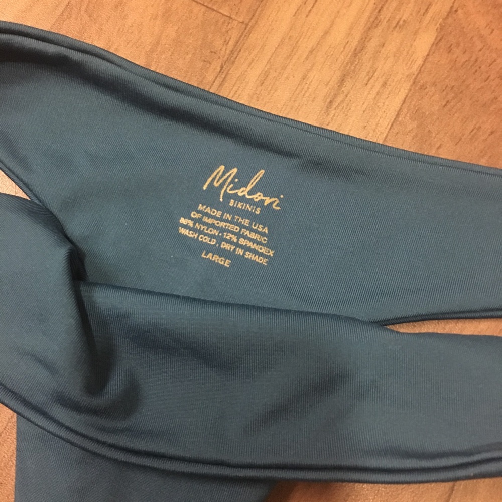 Midori Whale Tale Bikini Bottoms (Teal)