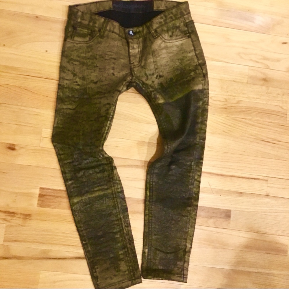 Gold painted One Teaspoon Iggys