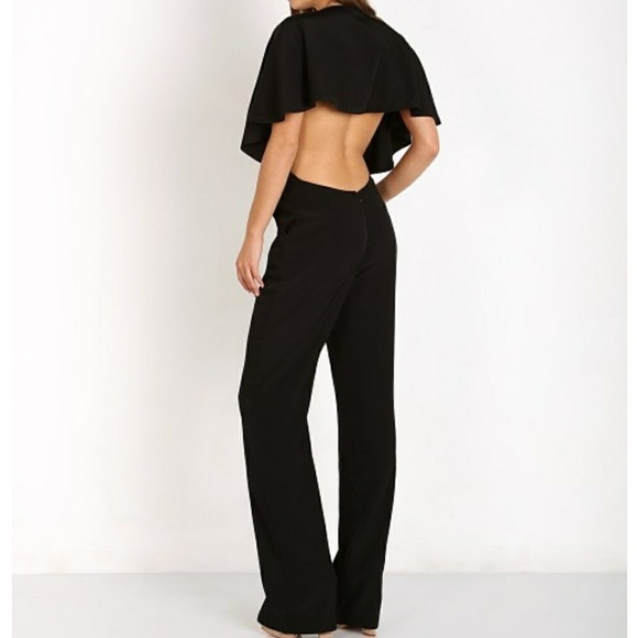 Jetset Diaraies Sahara Black open back jumpsuits - Picture 3 of 8