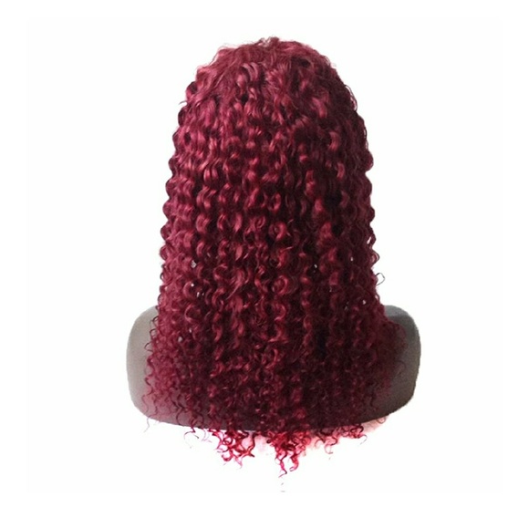 Burgundy Human Hair Full Lace Wig 16-18 inches!!