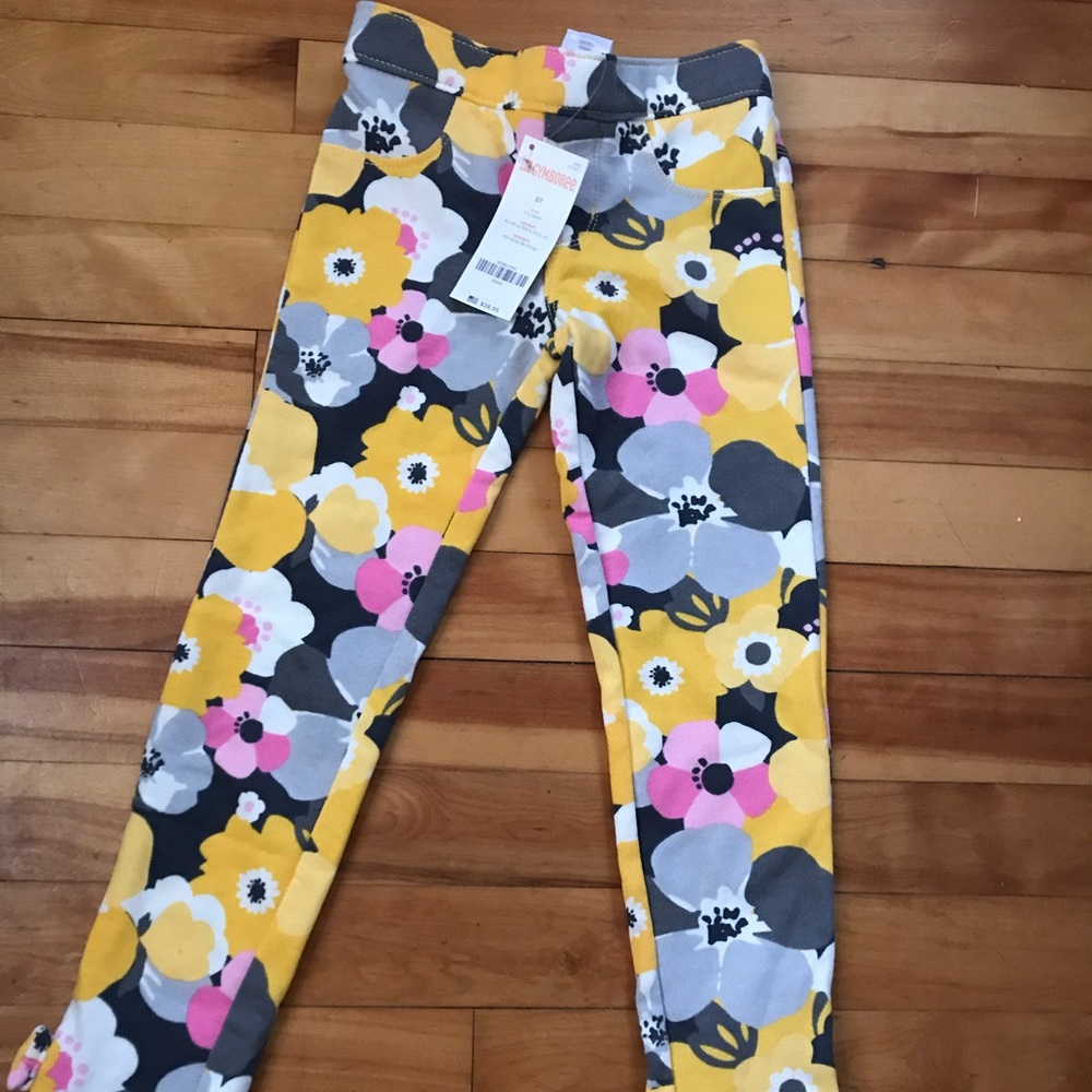 Gymboree floral jeggings