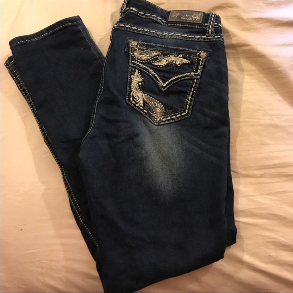 Grace in LA skinny jeans. Size 33 length 33