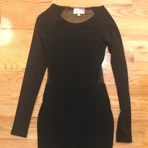 Elizabeth and James long sleeved sheet back dress