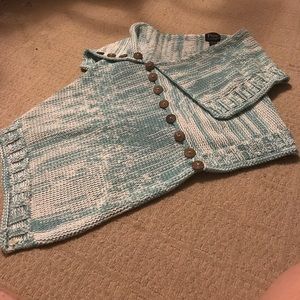 Anthropologie hand knit (pure) poncho