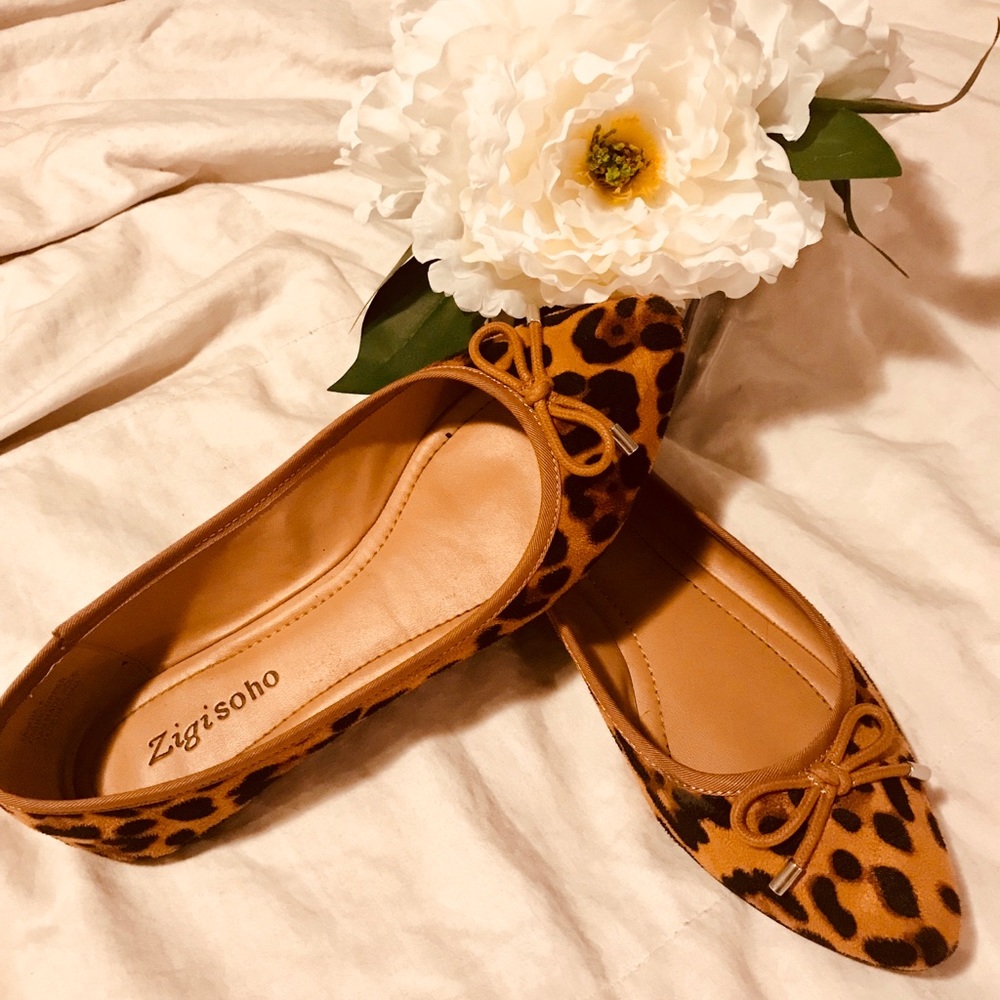 Leopard bow flats