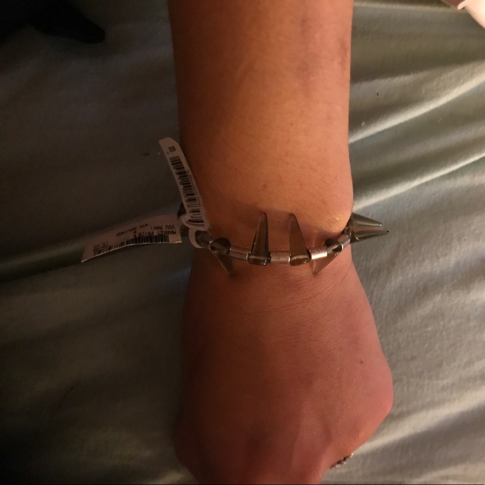 Vintage black Alex and ani spiked bracelet
