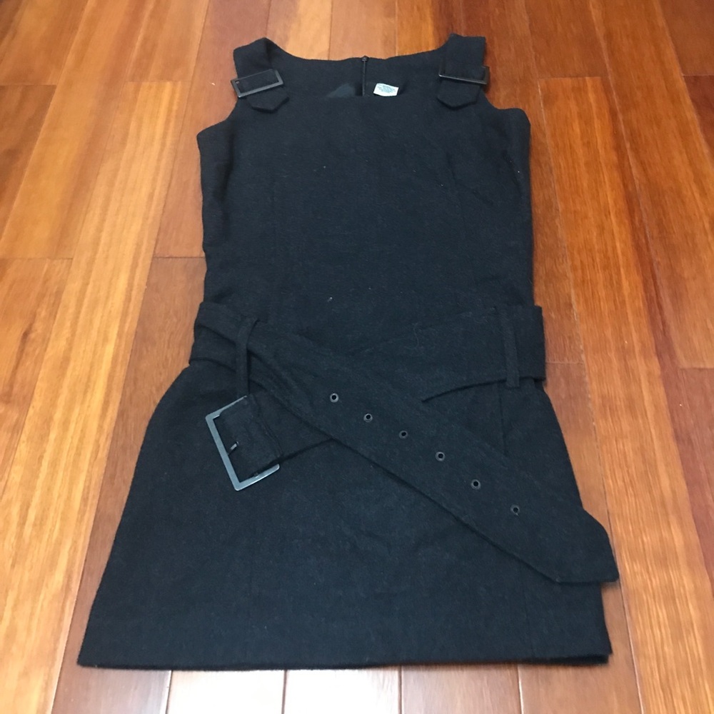 H&M belted woven dress