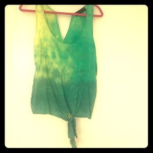 Vintage Havana tie front tank top