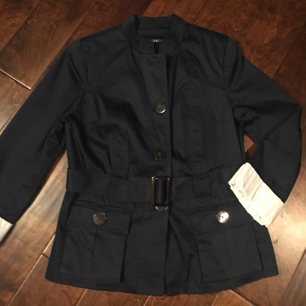 LIKE NEW! Military Cut Belted Blazer/Jacket