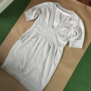 Light Grey Sweater Dress WITH POCKETS