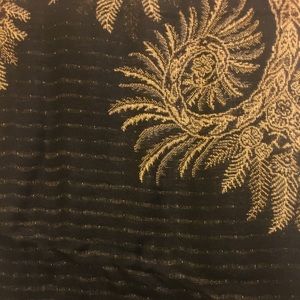 Black and Gold Pashmina Scarf