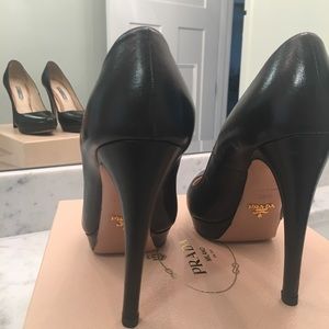 Classic black Prada heels for sale! (Used)
