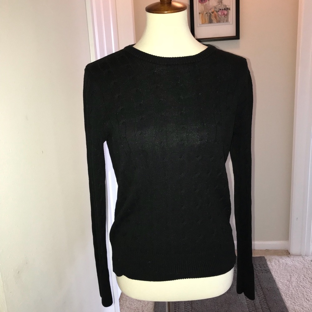 BUNDLE ! Merona Target Black cable cotton sweater