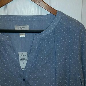 Ann Talor Loft Blouse (Size Large)