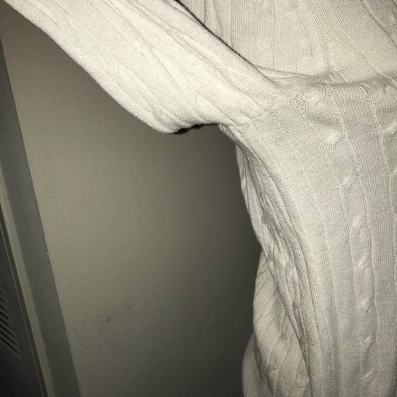 BUNDLE ! Merona Target white cable cotton sweater - Picture 4 of 5