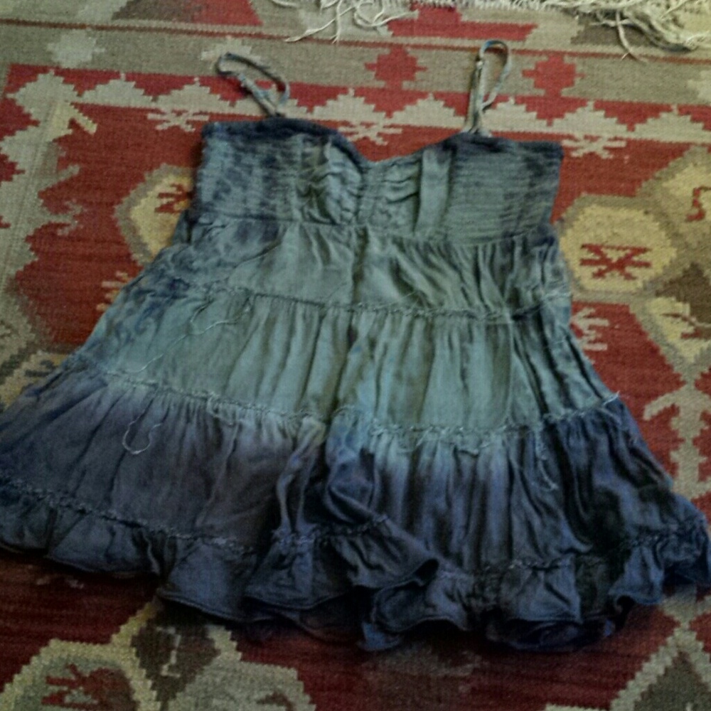 Free People Blue Ombre Tank/Strapless Top