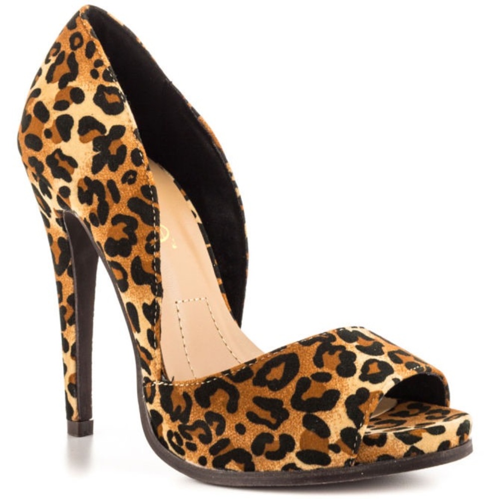 🔥Twilight Leopard Peep Toe Pump