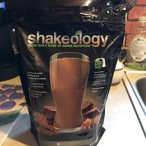 Chocolate Shakeology bag.
