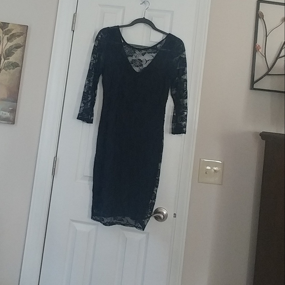 Navy Lace Dress