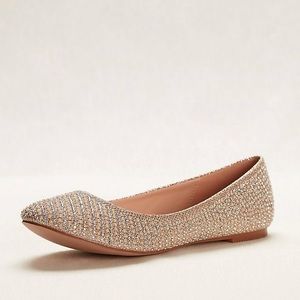 Gold Sparkly ballet flats- Size 8.5