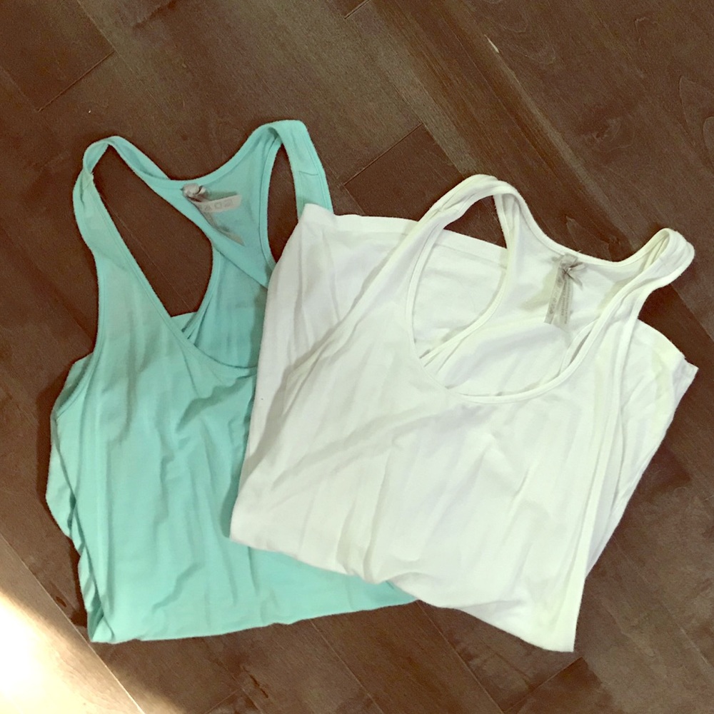 2 Jo & Co racerback tank tops