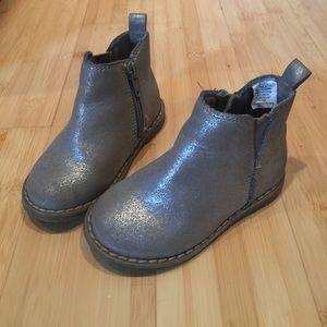 Gap Kids Toddler Silver Chelsea Boots
