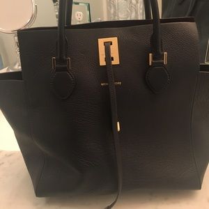 Navy blue Michael Kors Miranda Tote for sale!