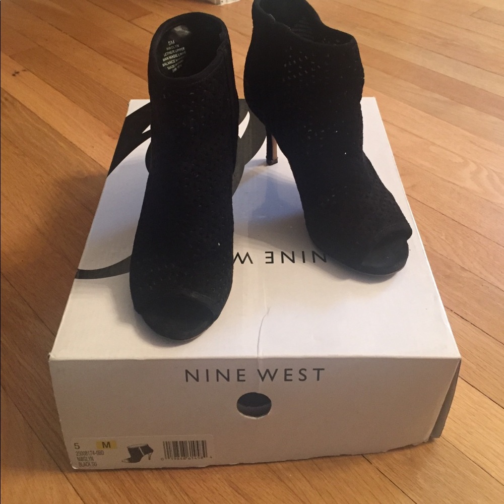 Nine West black booties