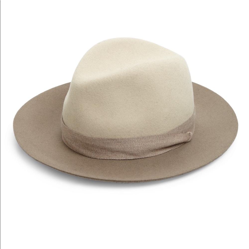 Rag & Bone Floppy Brim Fedora in Taupe Multi