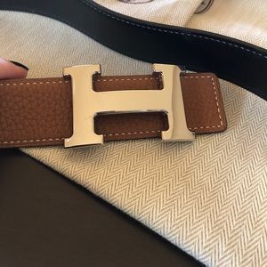 Hermes leather belt