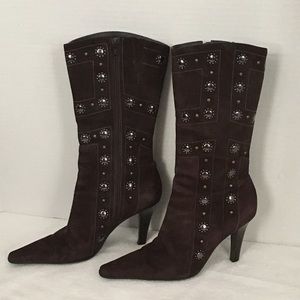 Antonio Melani Brown Suede Boots
