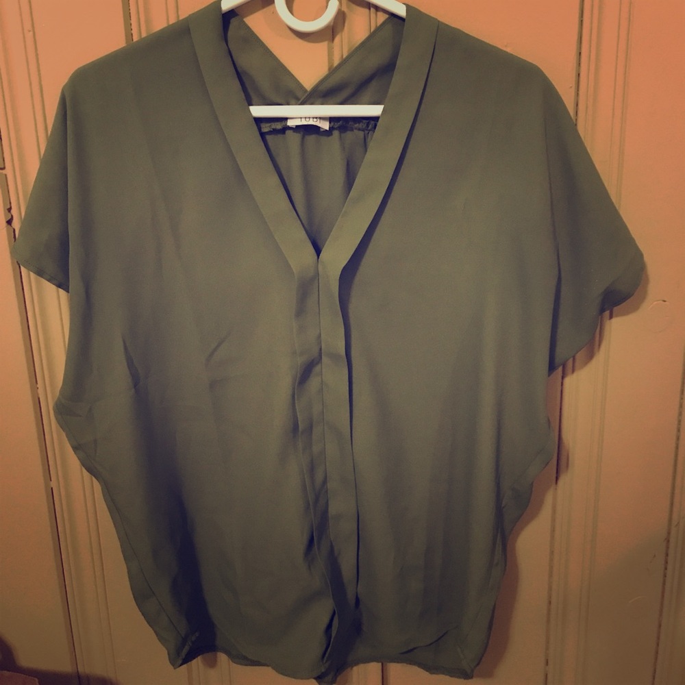 Olive Flowy Tobi Top