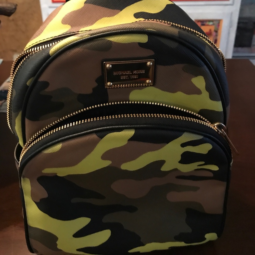 Michael Kors camo backpack