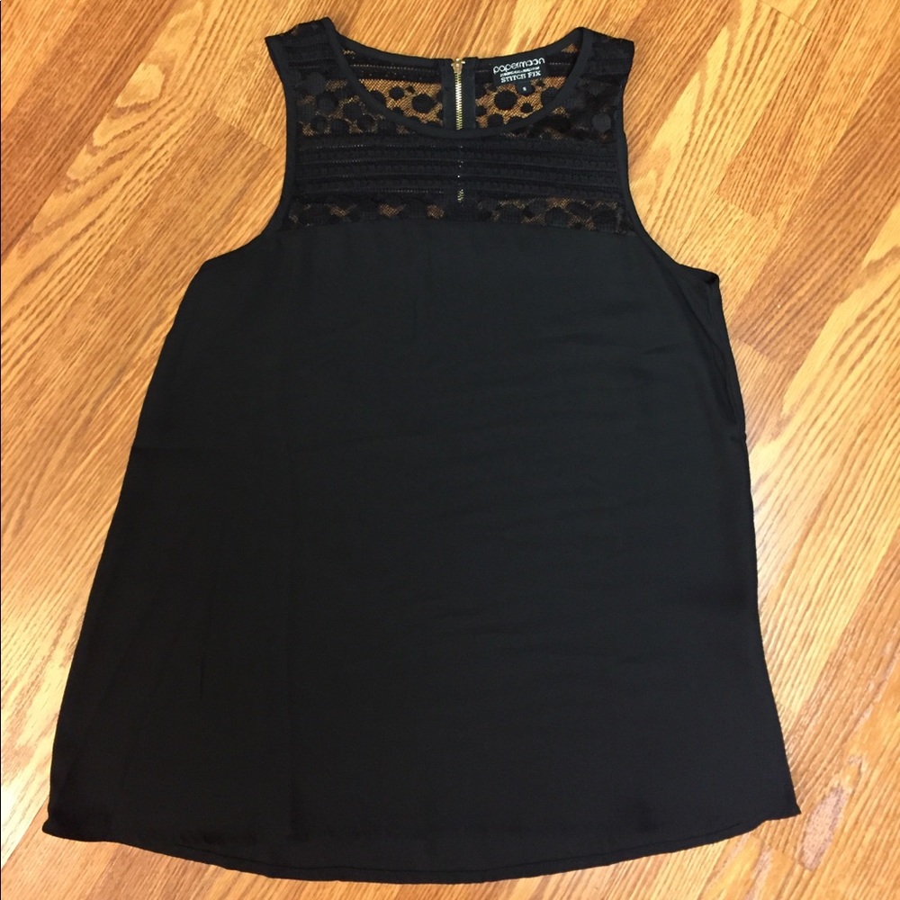 (sold) Stich Fix! Papermoon Black tank top