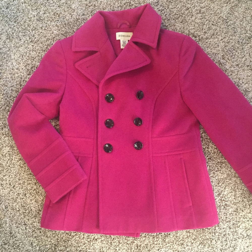 St John's Bay Cashmere Blend Peacoat