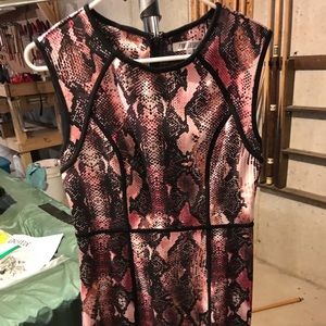 Snake print dress