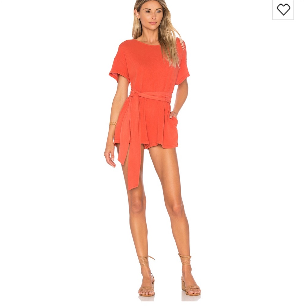 free people orange romper