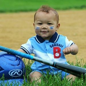 Baseball Polo Onesie