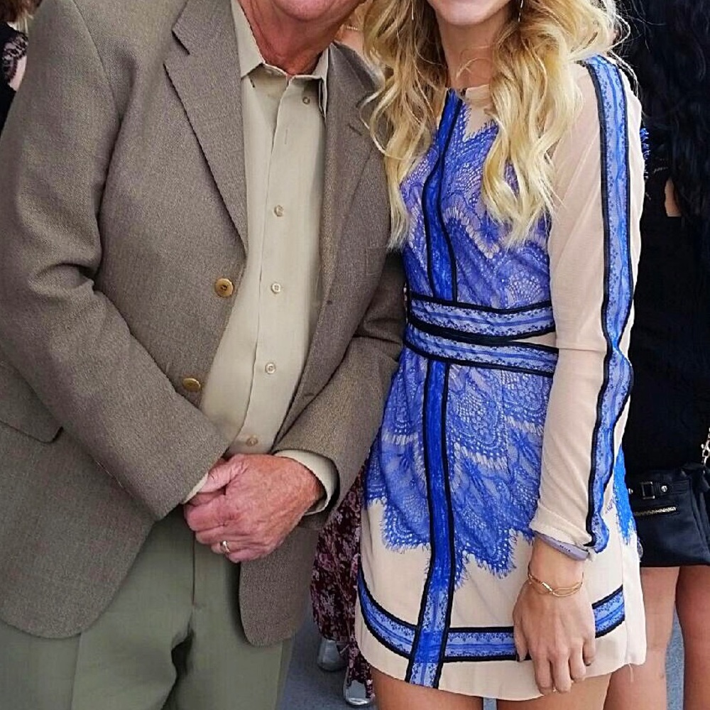 NWOT.Blue & black lace! perfect condition!