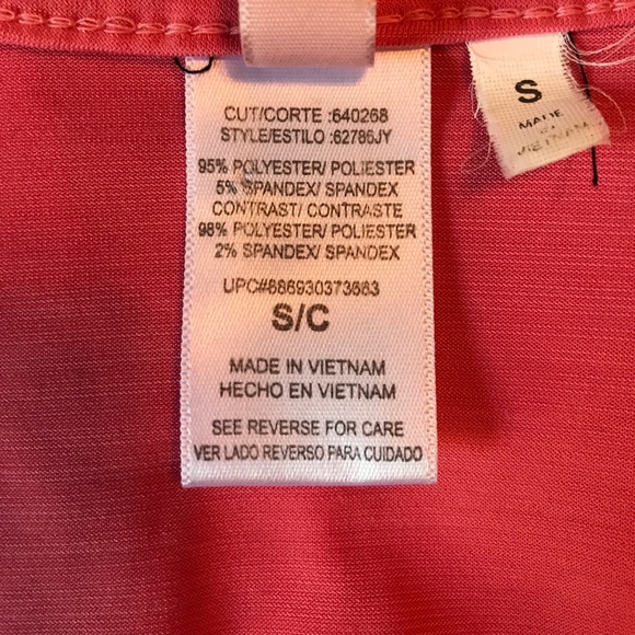 Pink Ruffle front split Neck aline dress - Picture 8 of 8