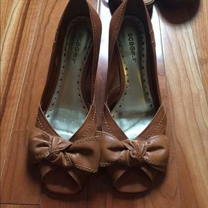 BCBG Open toe wedges