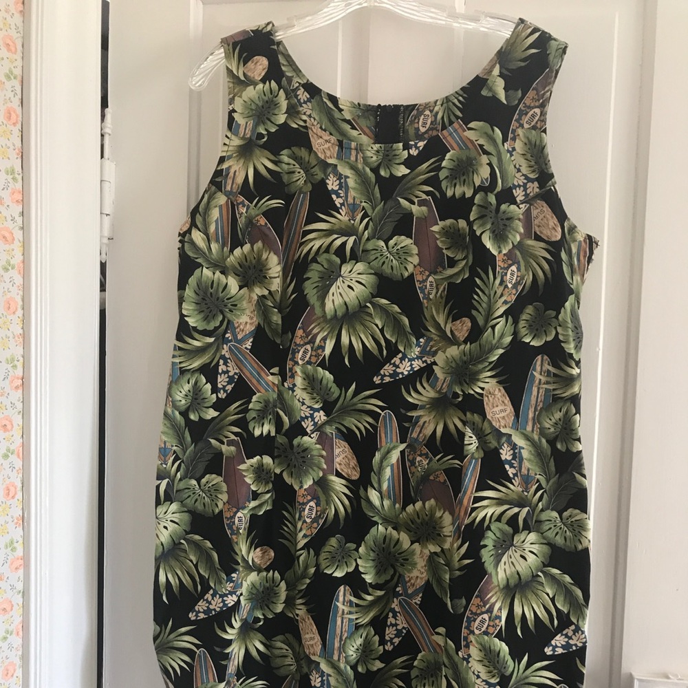 Hawaiian print dress