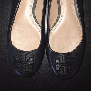 BRAND NEW Tory Burch Black Leather Flats