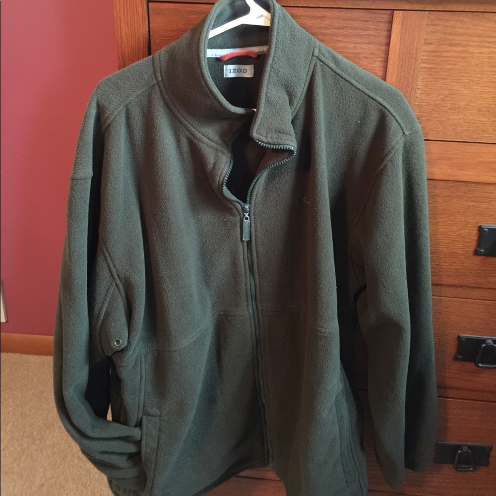 Izod zip up fleece jacket.