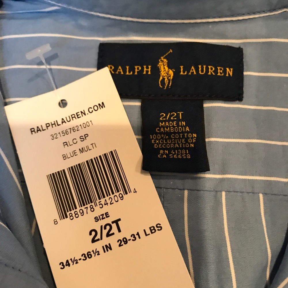 NWT Ralph Lauren button down - Picture 4 of 4